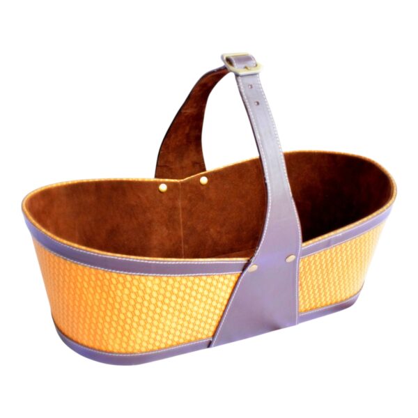 "Aabhaar" - Premium Vegan Leather Basket, Hotel Style Luxury