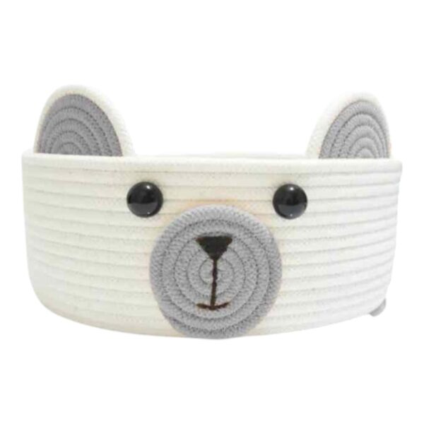 Cuddly Cubby - Handcrafted Cotton Rope Bear Storage Basket