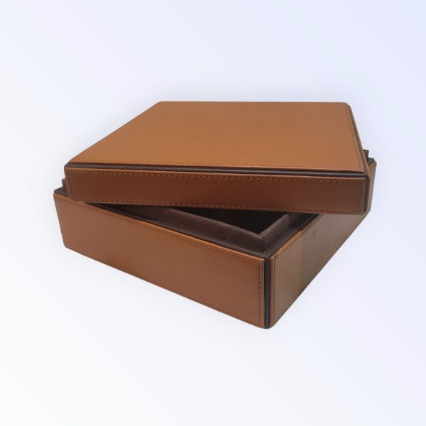 Amber Embrace - Vegan Leather Keepsake Box